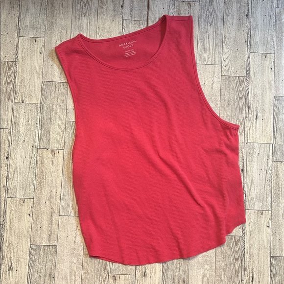 2 American Eagle tanks pink & grey size XL - Picture 2 of 7
